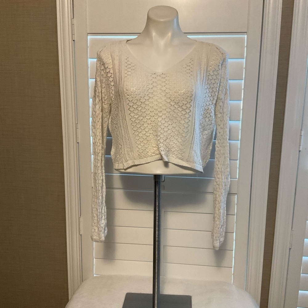 Chic White Lace Crop Top